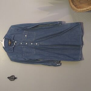 white christmas dresses Everlane Popover Dress, Linen, Chambray, Size Small
